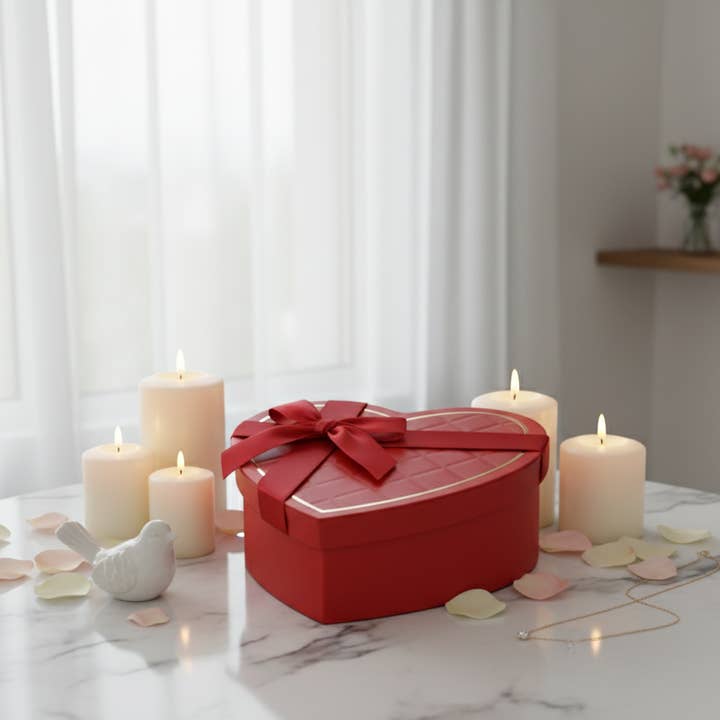 Emartbuy - Wholesale Gift box - Luxury Heart Shaped Gift Boxes - Set of 3 (Colors Available)8