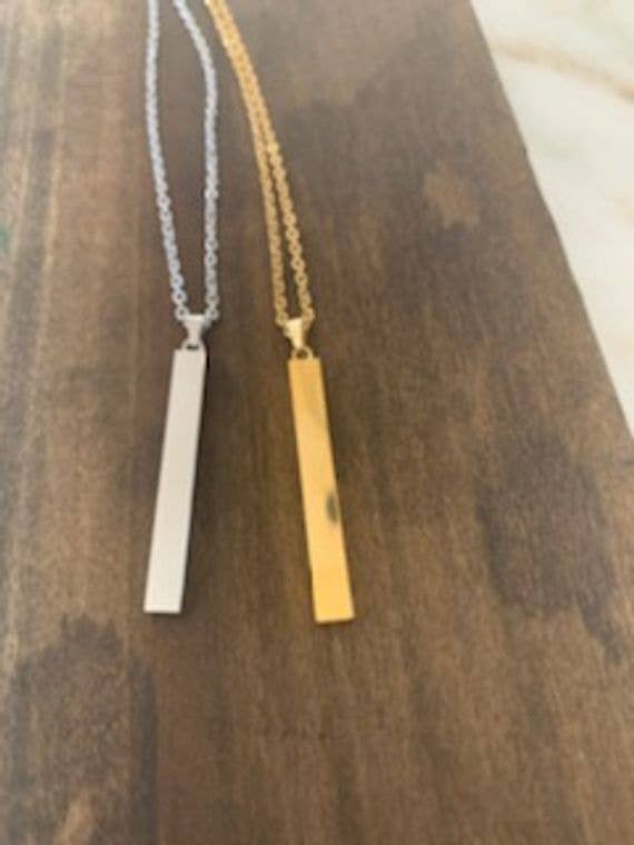 bar necklace for wholesale by bubs & sass