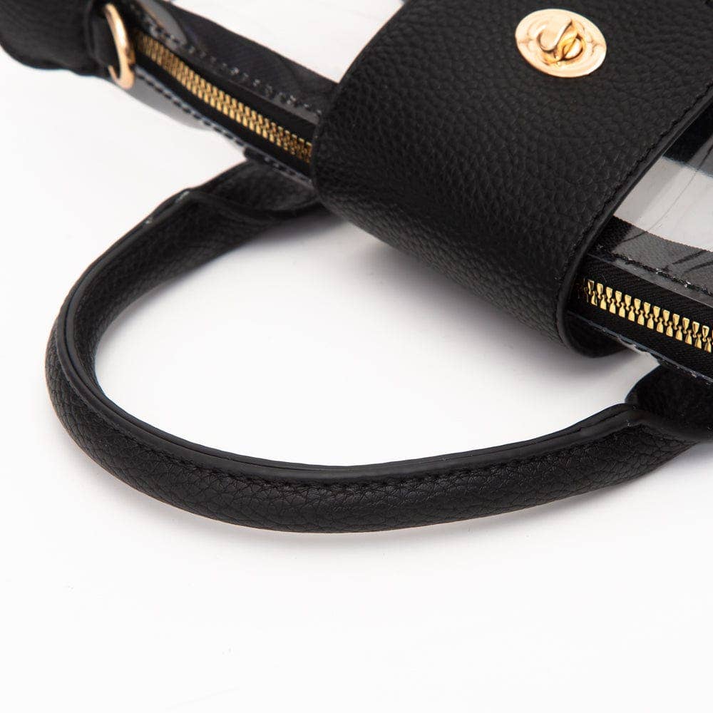 MiMi Wholesale - Vente Sacoche – femme - TG10701 Stella Mini Sac à Main/Bandoulière Transparent15