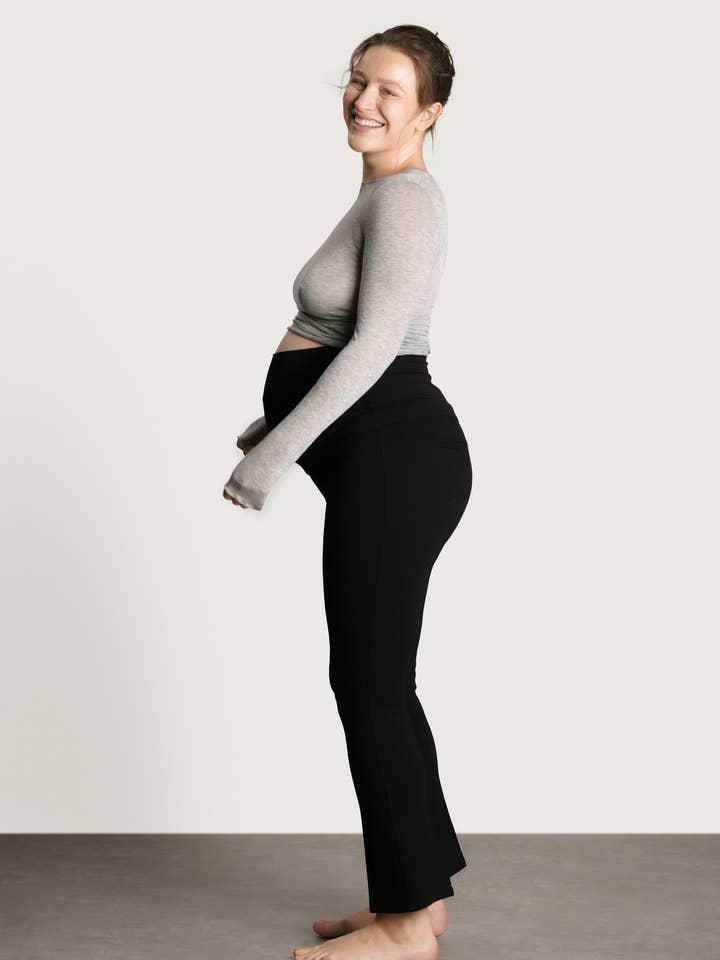 Pantaloni London elasticizzati in 4 direzioni per la vendita all'ingrosso da parte di Nom Maternity