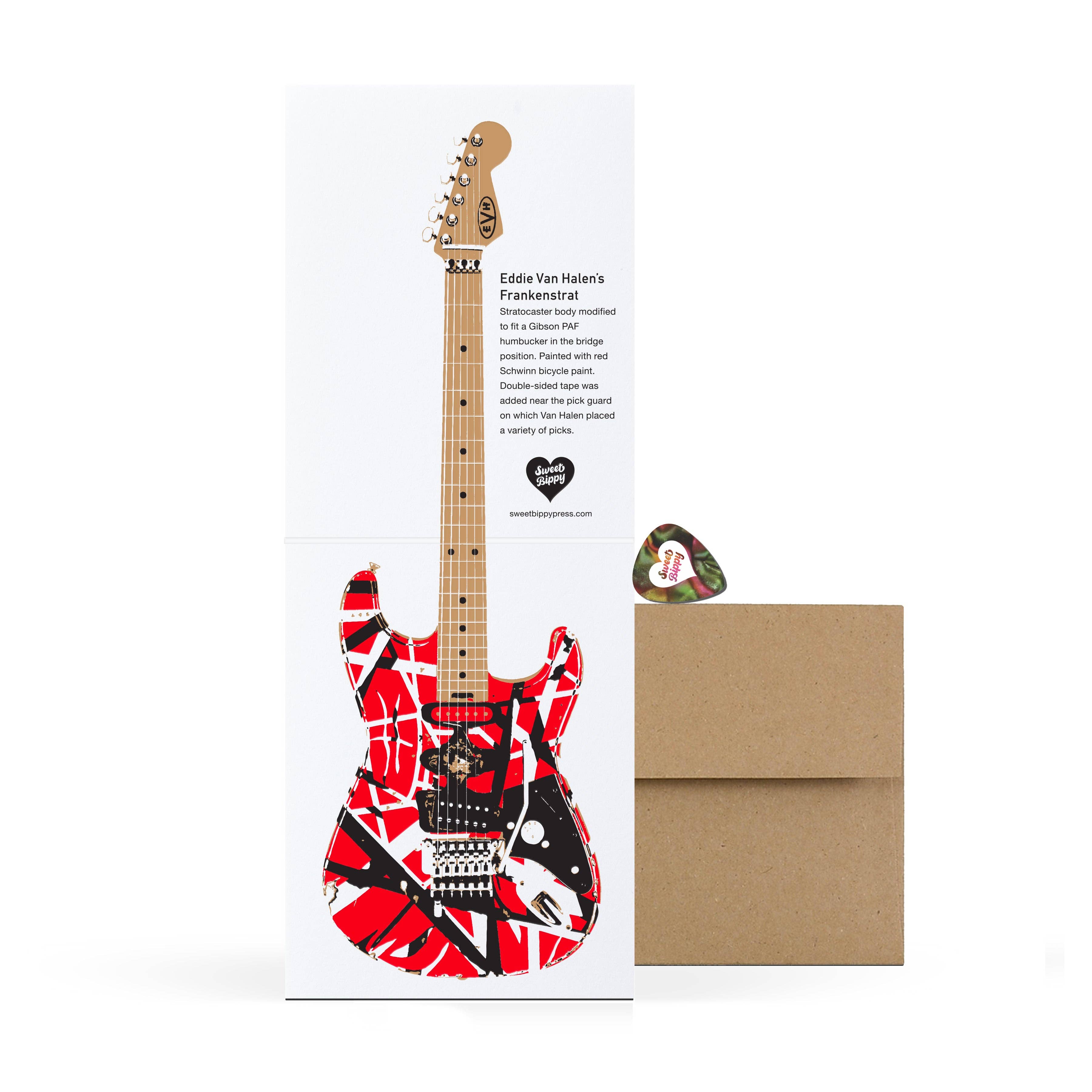 Sweet Bippy Press - Wholesale Everyday Greeting Card - Famous Guitar Series — Van Halen0