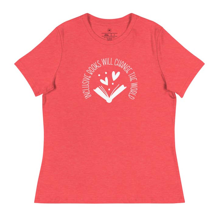 Inclusive Books will Change the World Women's Tee for wholesale by Kind Cotton
