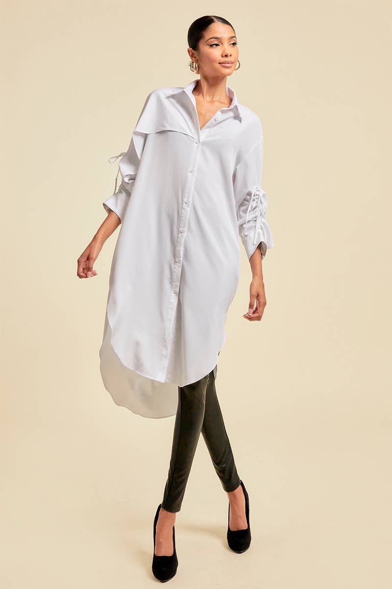 QMP Moda – Großhandel Kleid – Damen – ASYMMETRISCHES HEMDKLEID2