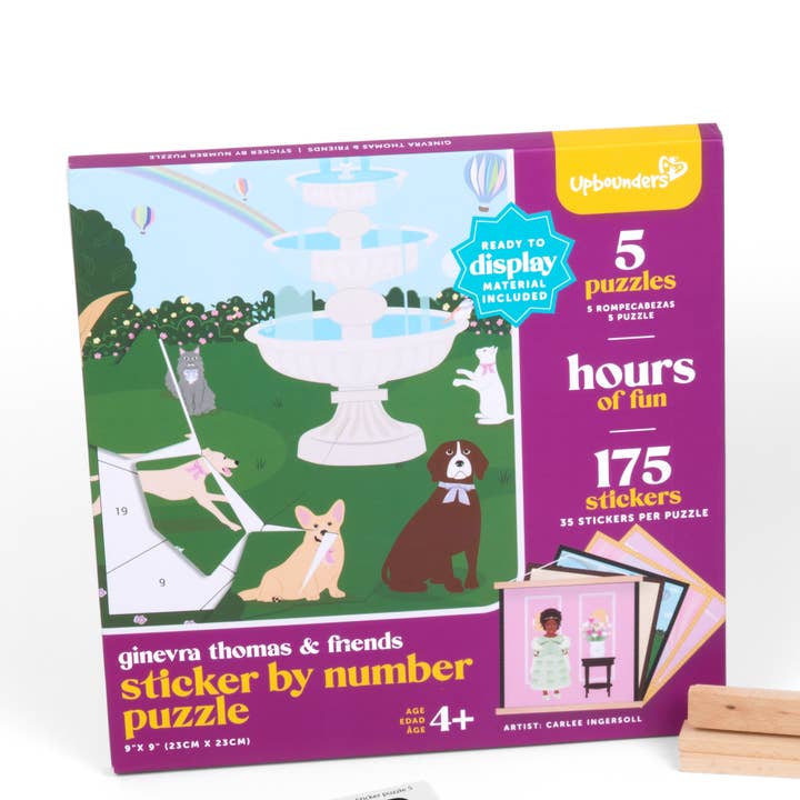 Ginevra Thomas and Friends, Sticker-by-Number Art Kit for wholesale by Upbounders®