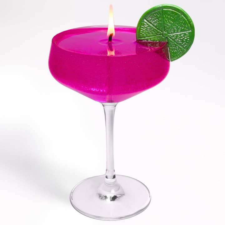 Cosmopolitan Cocktail Candle 8oz Luxury Handcrafted Gel for wholesale by Reimagine Discovery
