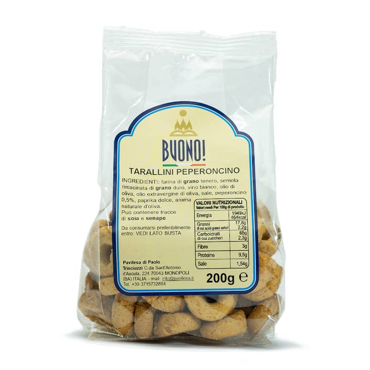 Tarallini with Chili Pepper for wholesale by BUONO!