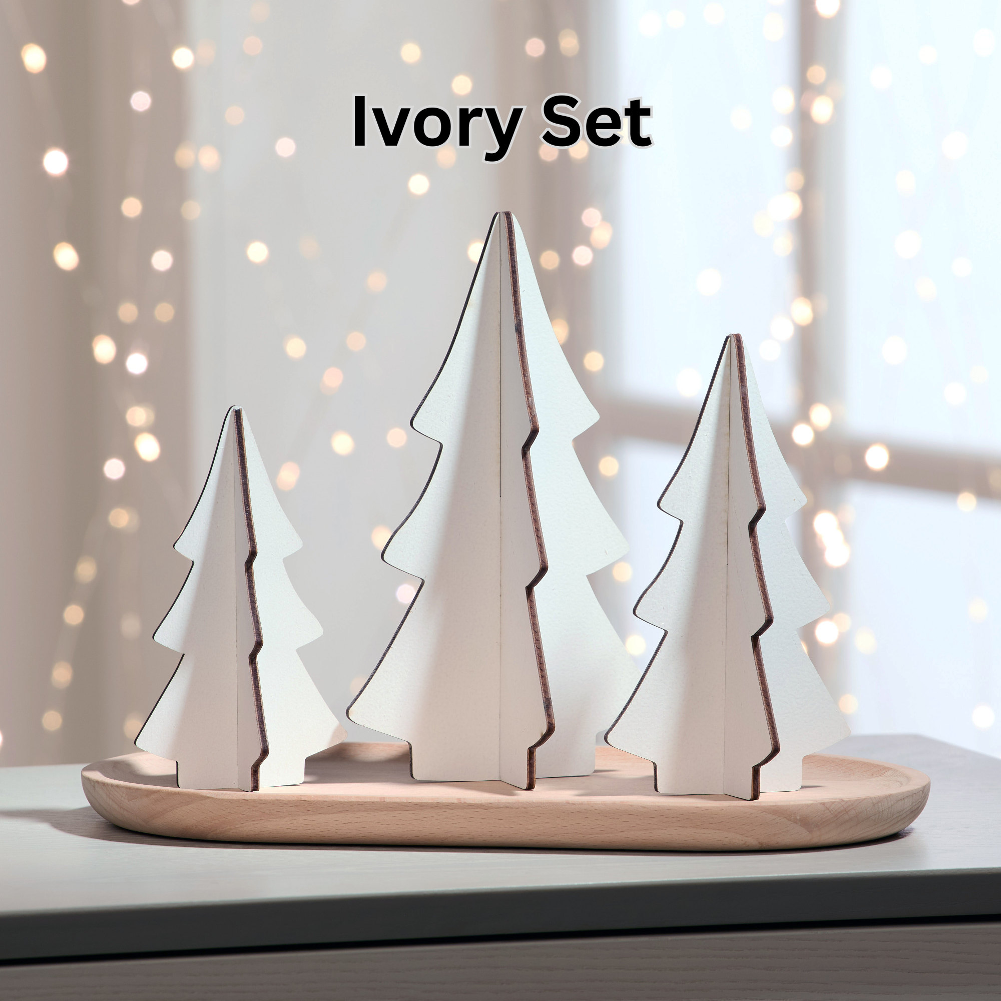 Your Heart's Content – Decoração de Natal por atacado – Conjuntos de Madeira com Árvores Interligadas, Encanto Inspirado na Natureza, Único12