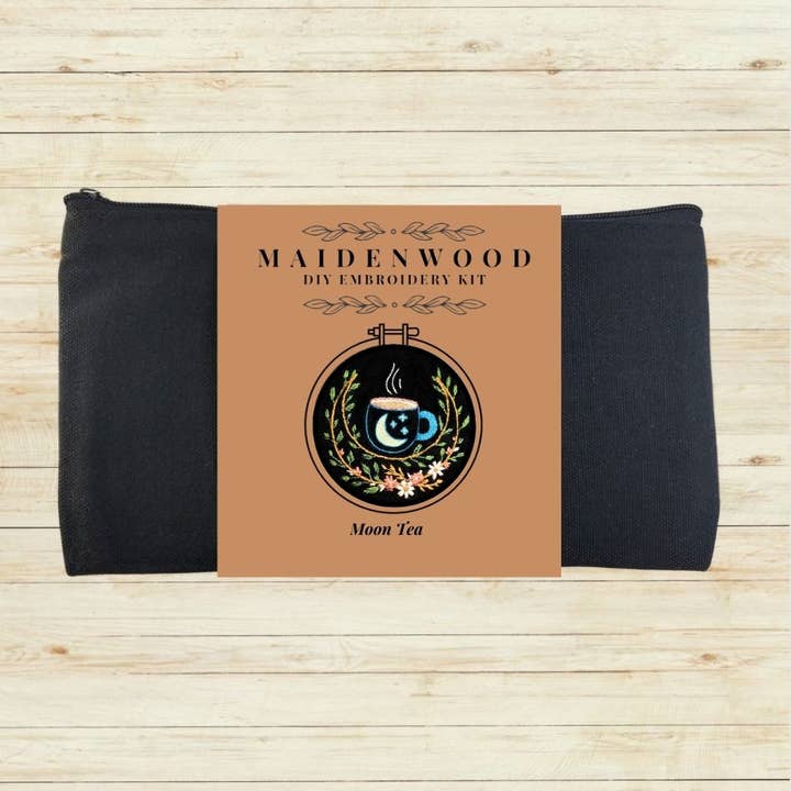 Maidenwood Embroidery Designs - Wholesale DIY Craft Kit - Moon Tea Hand Embroidery Kit 1