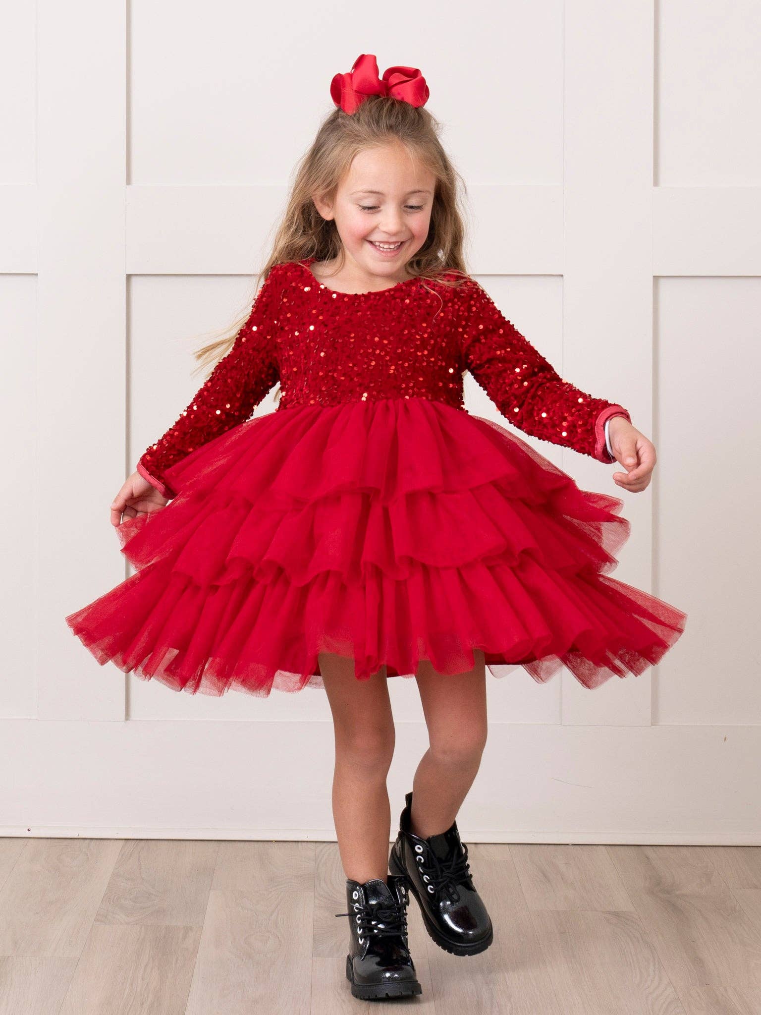Marie Nicole Clothing - Wholesale Dress - Kids - Sparkle Party Triple Tiered Tulle Dress11