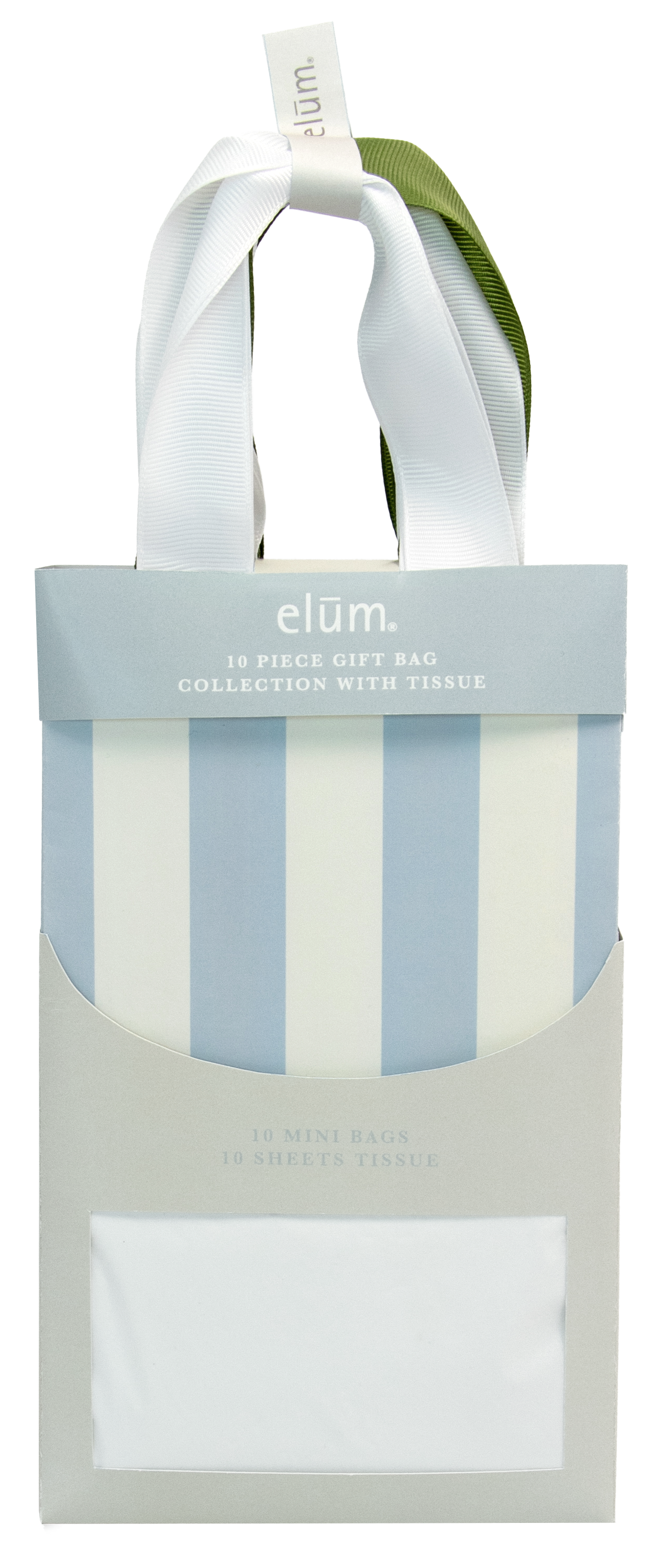 Elum Designs - Wholesale Gift Bag Set/Pack - GB, Striped, 10 Piece Gift Bag Tissue - Gift Bag2