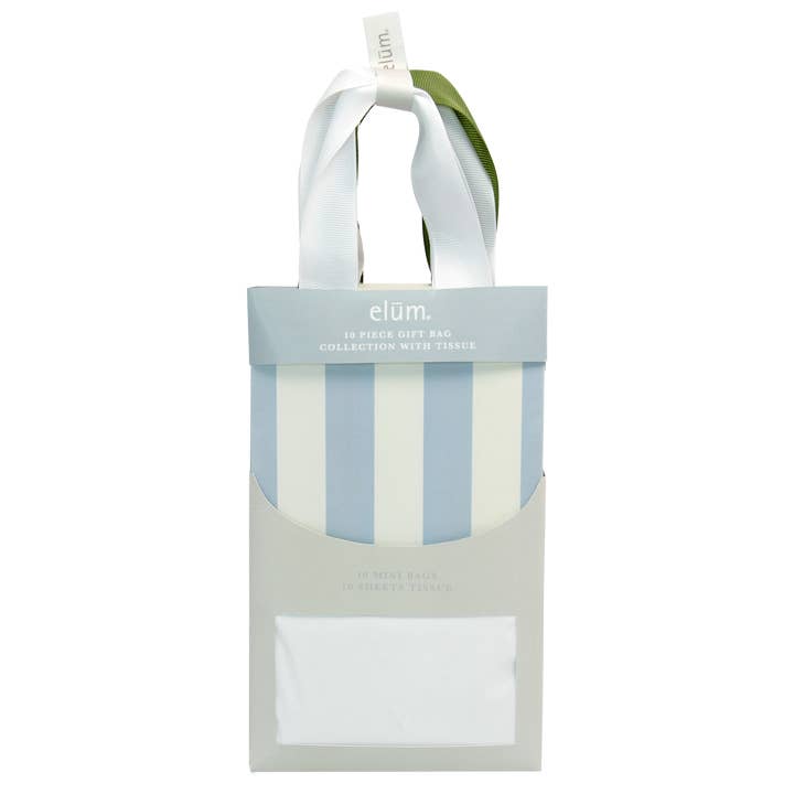Elum Designs - Wholesale Gift Bag Set/Pack - GB, Striped, 10 Piece Gift Bag Tissue - Gift Bag2