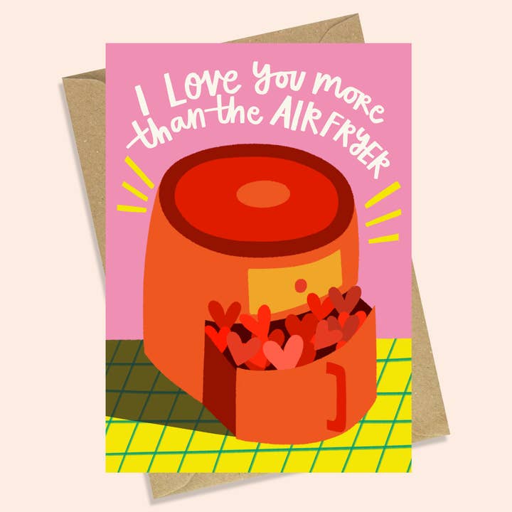 AIR FRYER - FUNNY VALENTINE'S DAY CARD for wholesale by AbiGoLucky