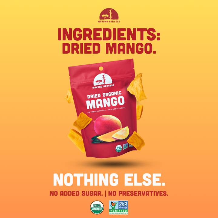 Mavuno Harvest Organics - Wholesale Dried/Dehydrated Fruit - Organic Dried Mango2