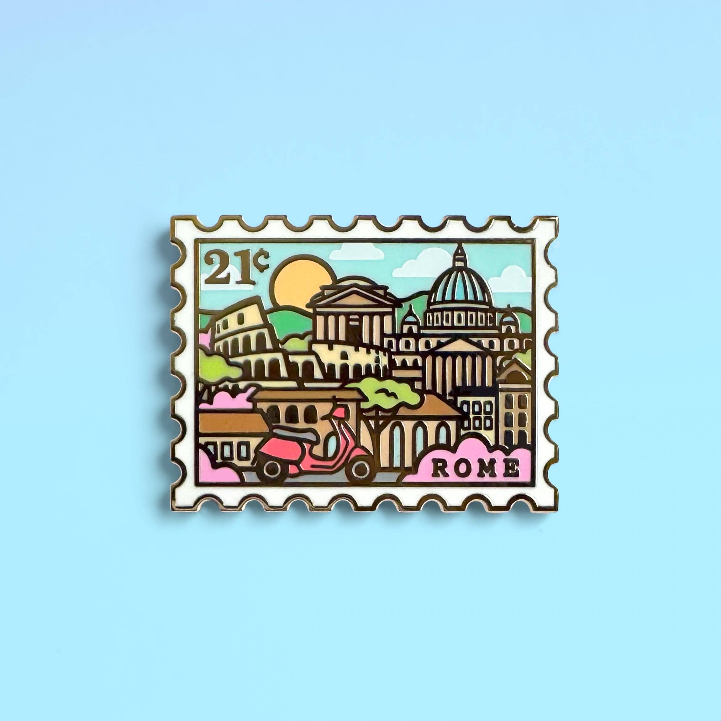 Joy Addict - Wholesale Lapel Pin/Button - Rome Enamel Pin