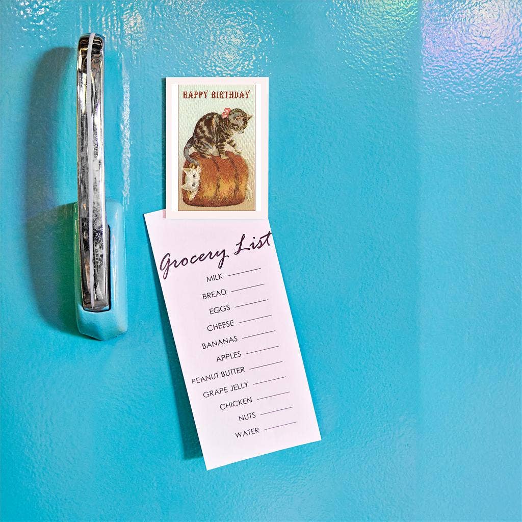 Found Image Press - Vente Aimants - Aimant HB-243 Joyeux Anniversaire, Chatons dans Muff1