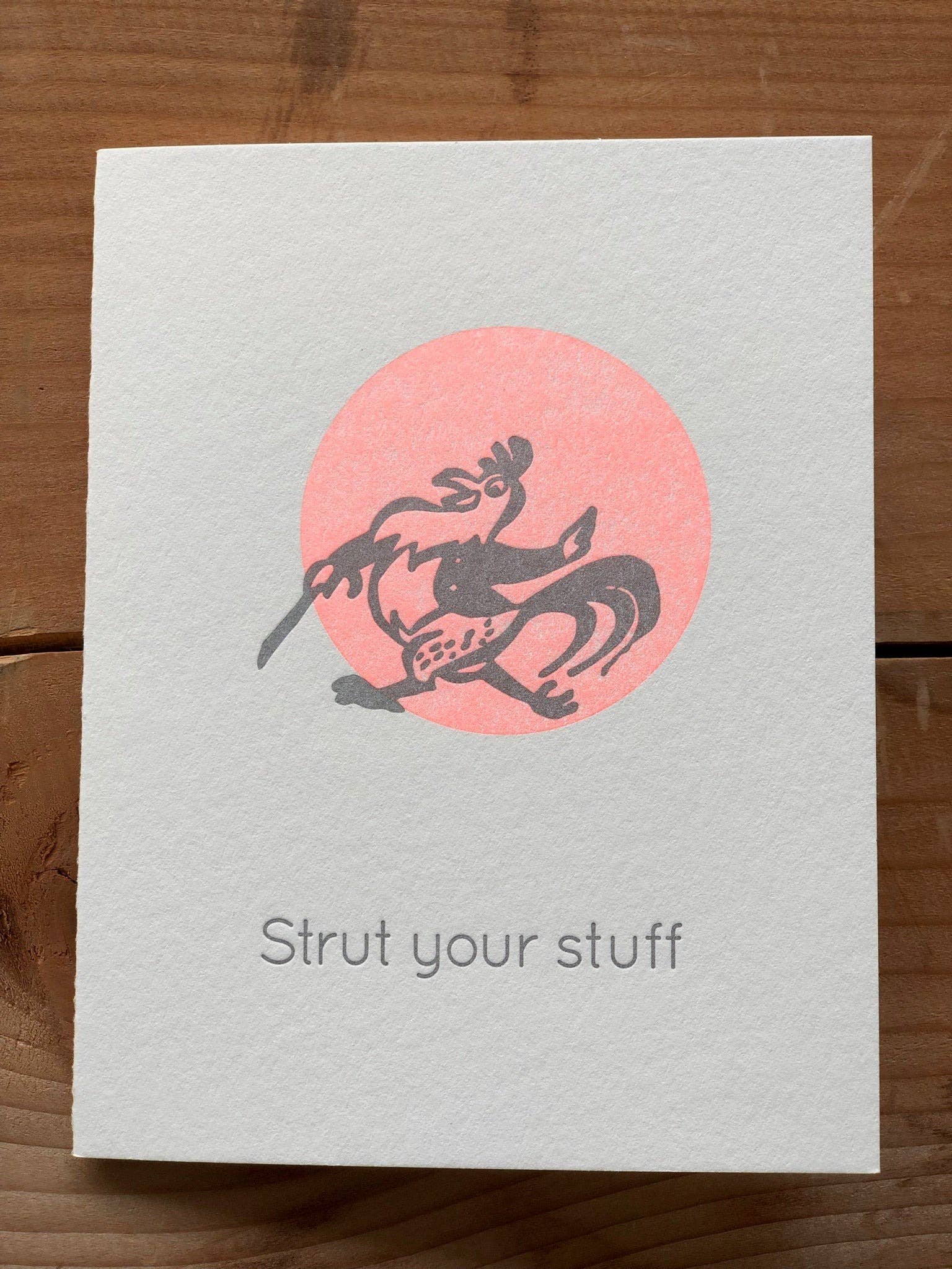 Warrior Printress Letterpress and Design - Wholesale Everyday Greeting Card - Strut0
