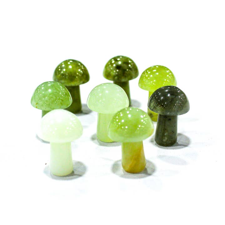 Quasar Gems USA - Wholesale Spiritual Stone/Crystal - Assorted Gemstone Mushrooms Mini