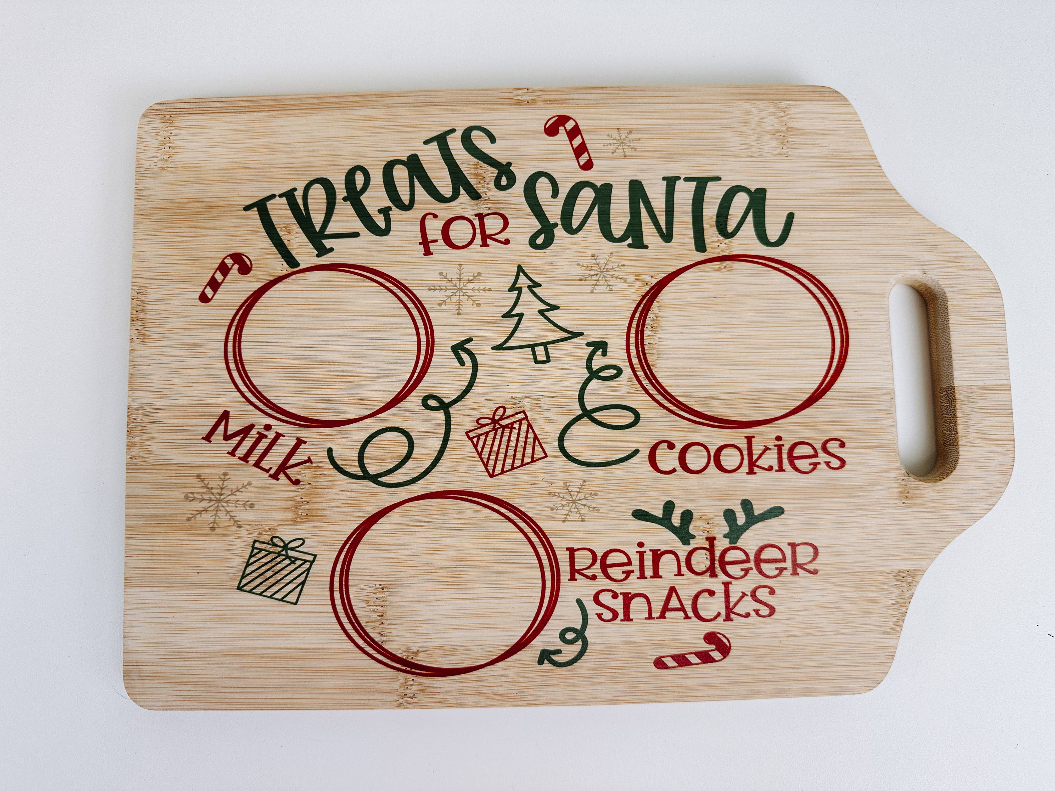 WT Custom Designs - Wholesale Platter - Santa Cookie Tray, Milk and Cookie Platter, Cookies For Sant7