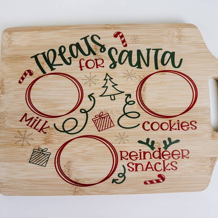 WT Custom Designs - Wholesale Platter - Santa Cookie Tray, Milk and Cookie Platter, Cookies For Sant7