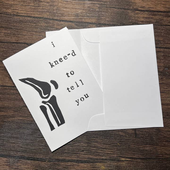 Dragonduck Creations - Wholesale Love Card - I Knee-d to Tell You Greeting Card2