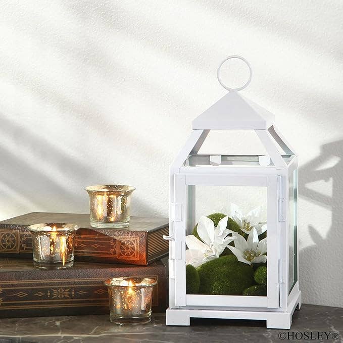 Hosley - Wholesale Lantern - 12IN WHITE LANTERN1