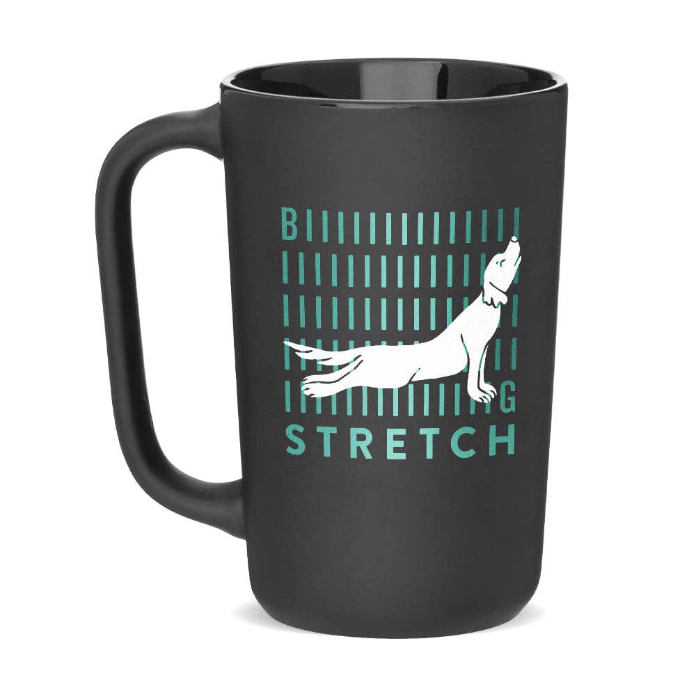 Grounds & Hounds Coffee Co. - Wholesale Coffee Mug - Big Stretch Matte Black Mug0