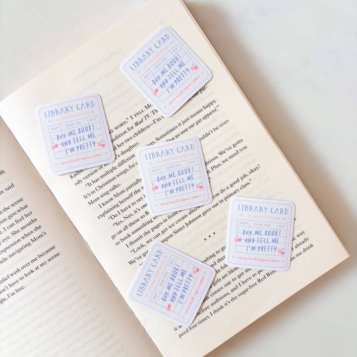 Fleurs on Sunday - Wholesale Sticker - Buy Me Books And Tell Me I'm Pretty Sticker