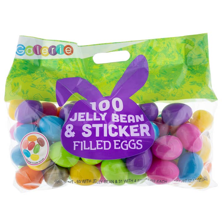 Galerie Candy and Gifts - Wholesale Hard Candy - Galerie 100ct Egg Bag with Candy and Stickers