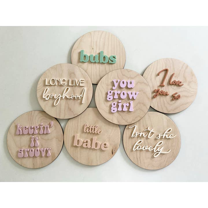 Mini rond avec devis pour la vente par Cope and Co Custom Signs