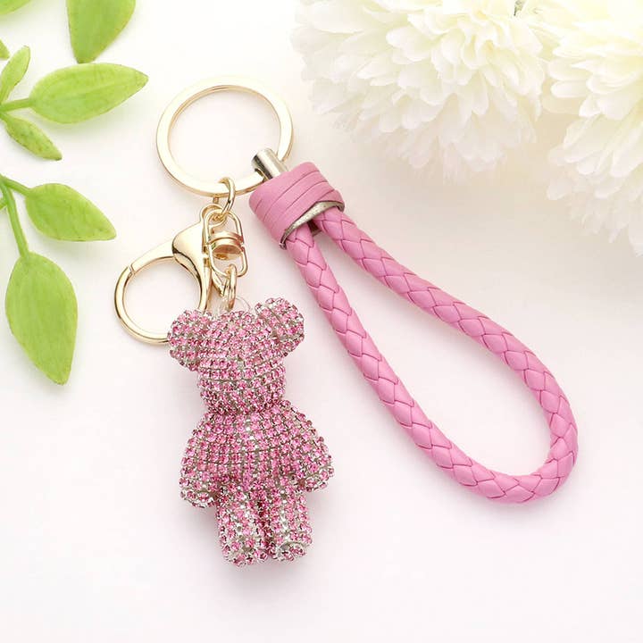 Buddha Yoga - Vendita all'ingrosso Portachiavi - Unisex - Portachiavi Trendy Bling Bear - Assortito