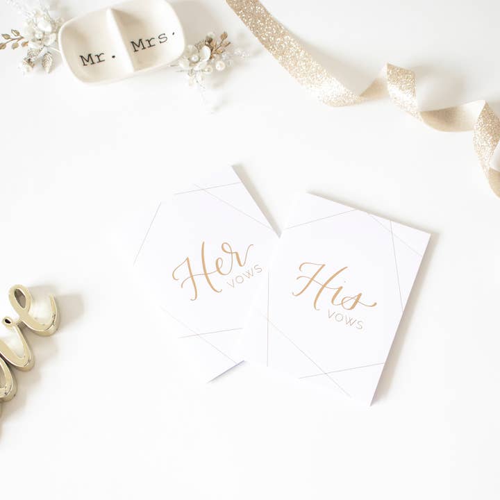 bloom daily planners - Wholesale Journal/Diary - Modern Minimal Wedding Vow Book Set8