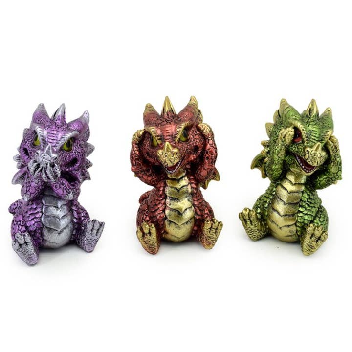 Dragon Speak See Hear No Evil for wholesale by Crystal Magick Wholesale Ltd