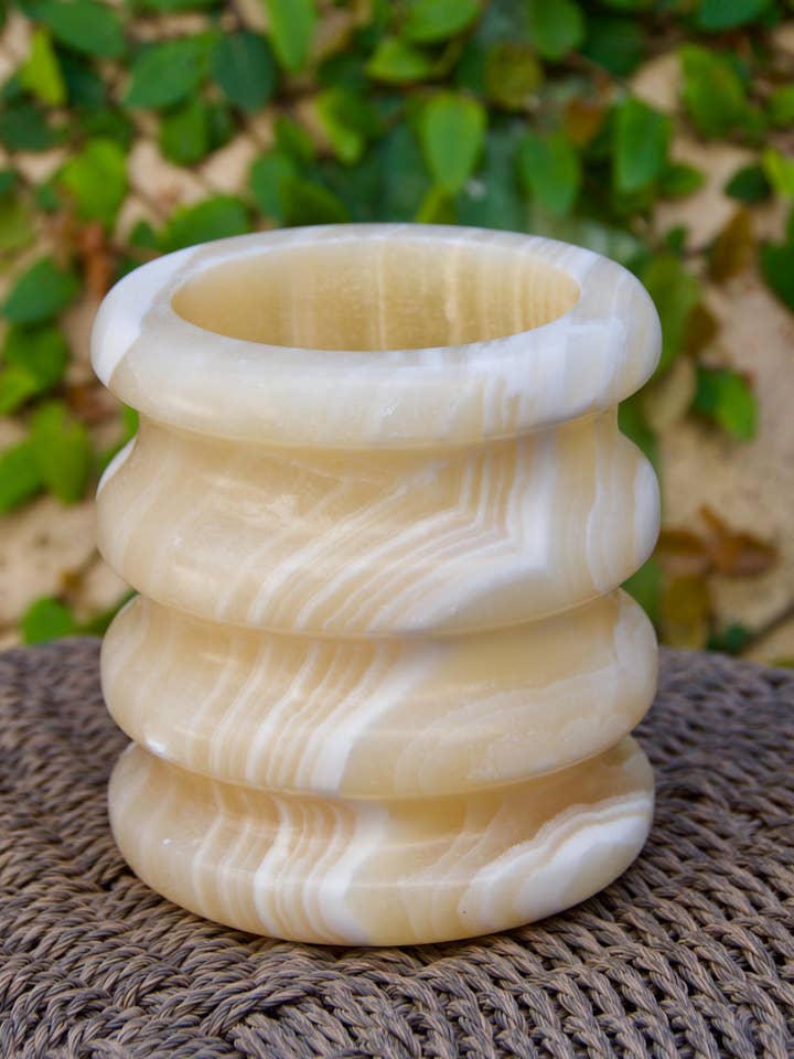Rings Votive for wholesale by Alabaster Artisan