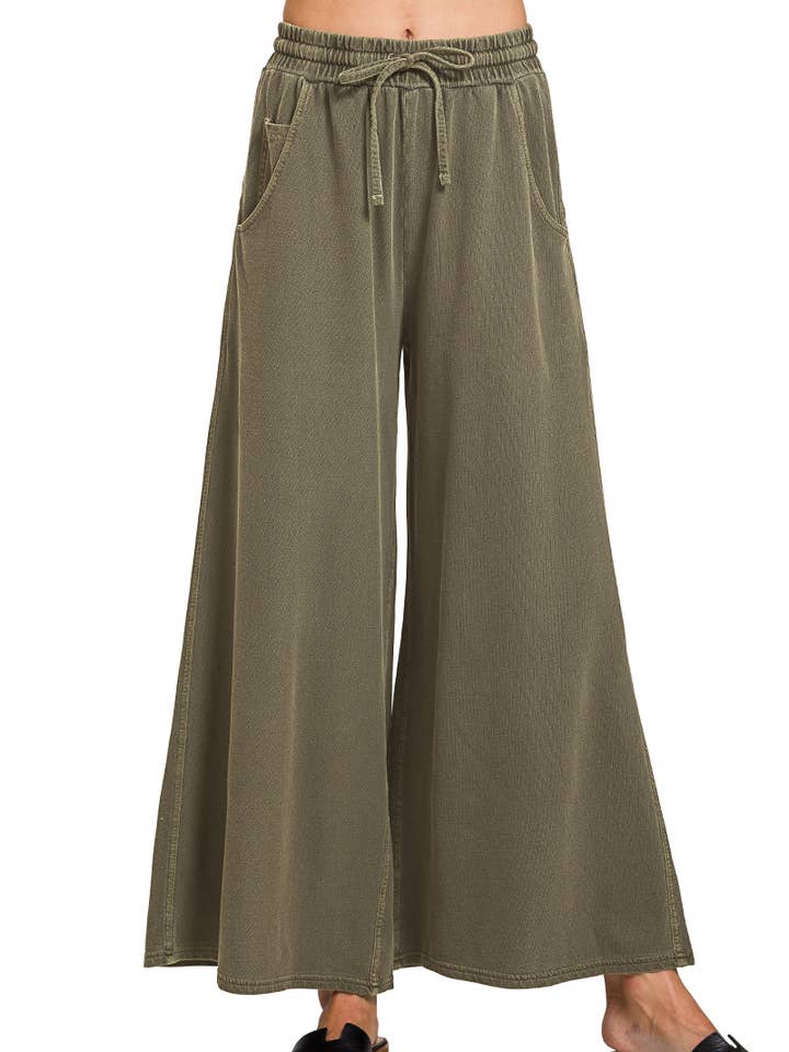 Pantalones de Terry Francés Teñidos con Pigmento y Lavado con Enzimas para venta al por mayor de Vanilla Monkey