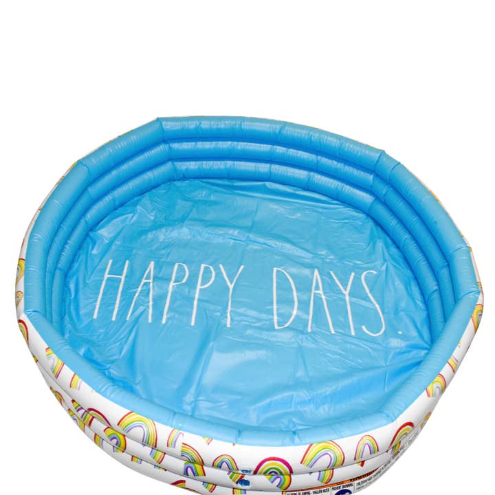 Rae Dunn - Mini piscine avec motifs arc-en-ciel - HAPPY DAYS. pour la vente par Salus Brands