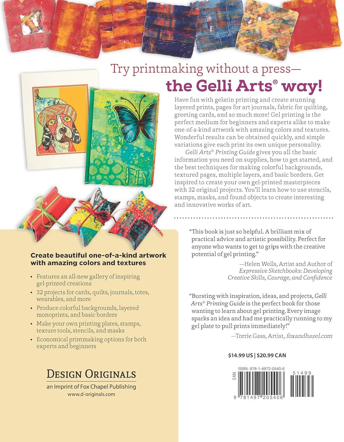 Fox Chapel Publishing - Wholesale Crafts, Hobbies & DIY - Gelli Arts® Printing Guide - Printing Without a Press 1
