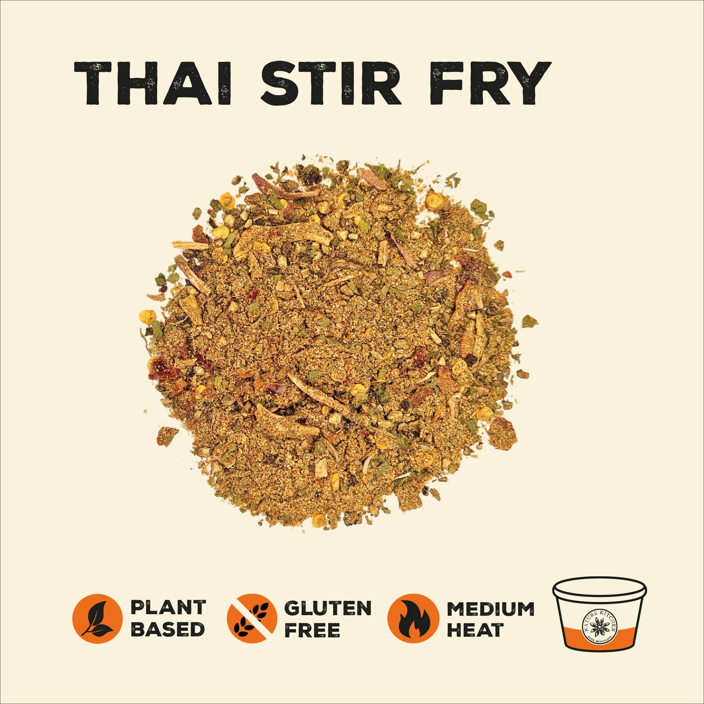 Nature Kitchen Co Ltd – wholesale Torkad kryddblandning – Thai StirFry Krydda 1 x 40g gryta1