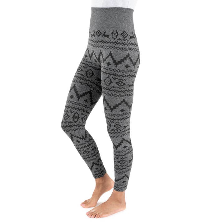 Muk Luks - Wholesale Fashion Leggings - Women's - Muk Luks Women's Fleece Lined Leggings with Wide Waistband