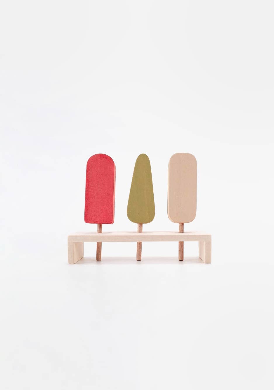 SABO concept - Wholesale Wood Toy - Kids - Ice cream bars / Vanilla, Melon and Watermelon