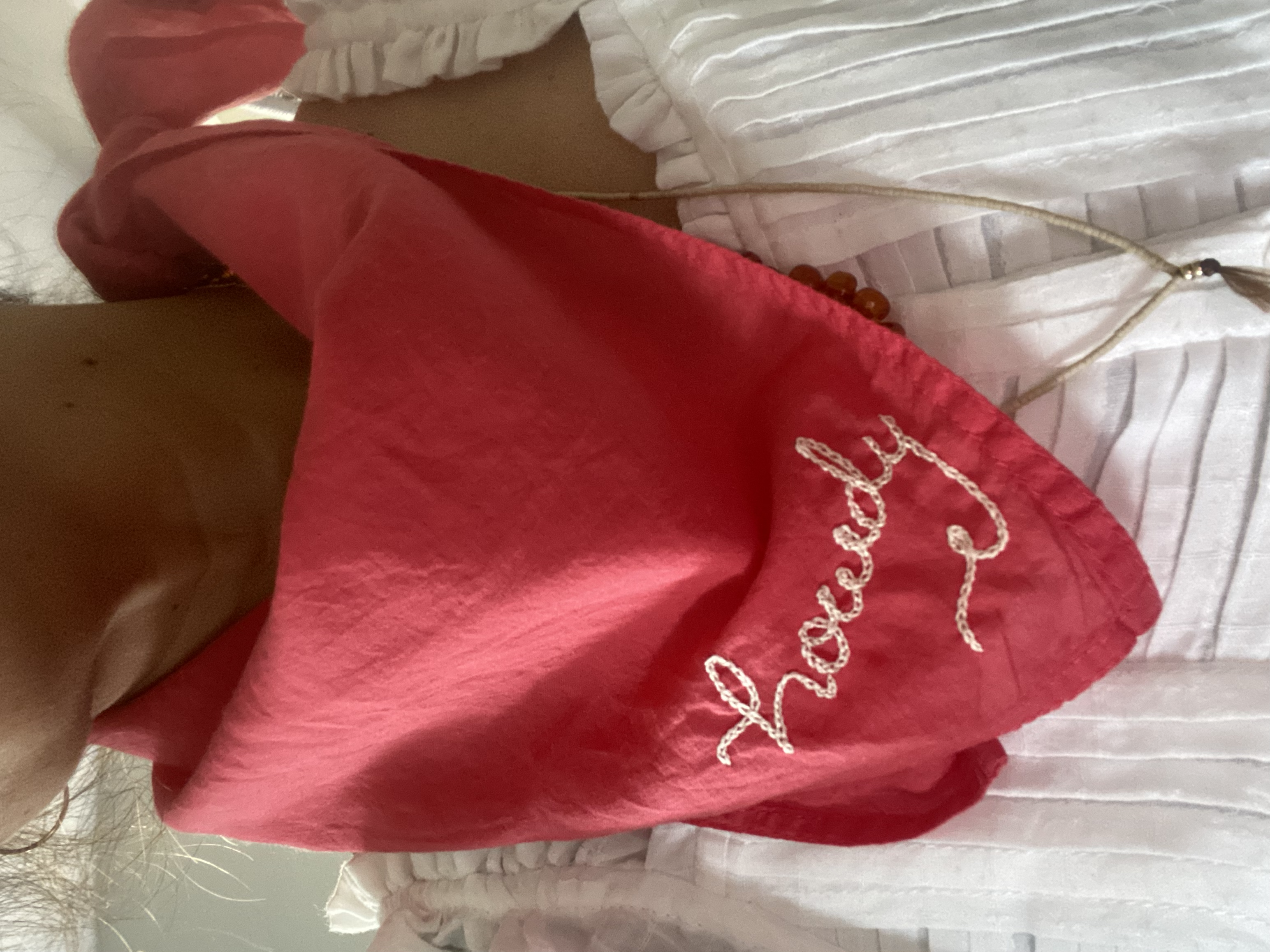 Eloise et moi - Wholesale Bandana - Dames - Met de hand geborduurde Howdy bandana van biologisch katoen - met de hand geverfd1