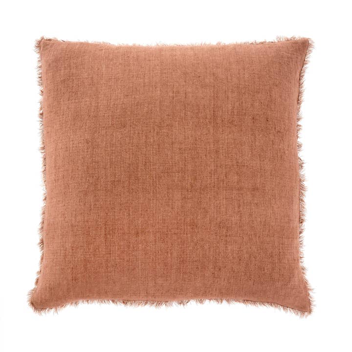 Indaba Trading - Wholesale Throw/Decorative Pillow - 24x24 Lina Linen Pillow Rooibos