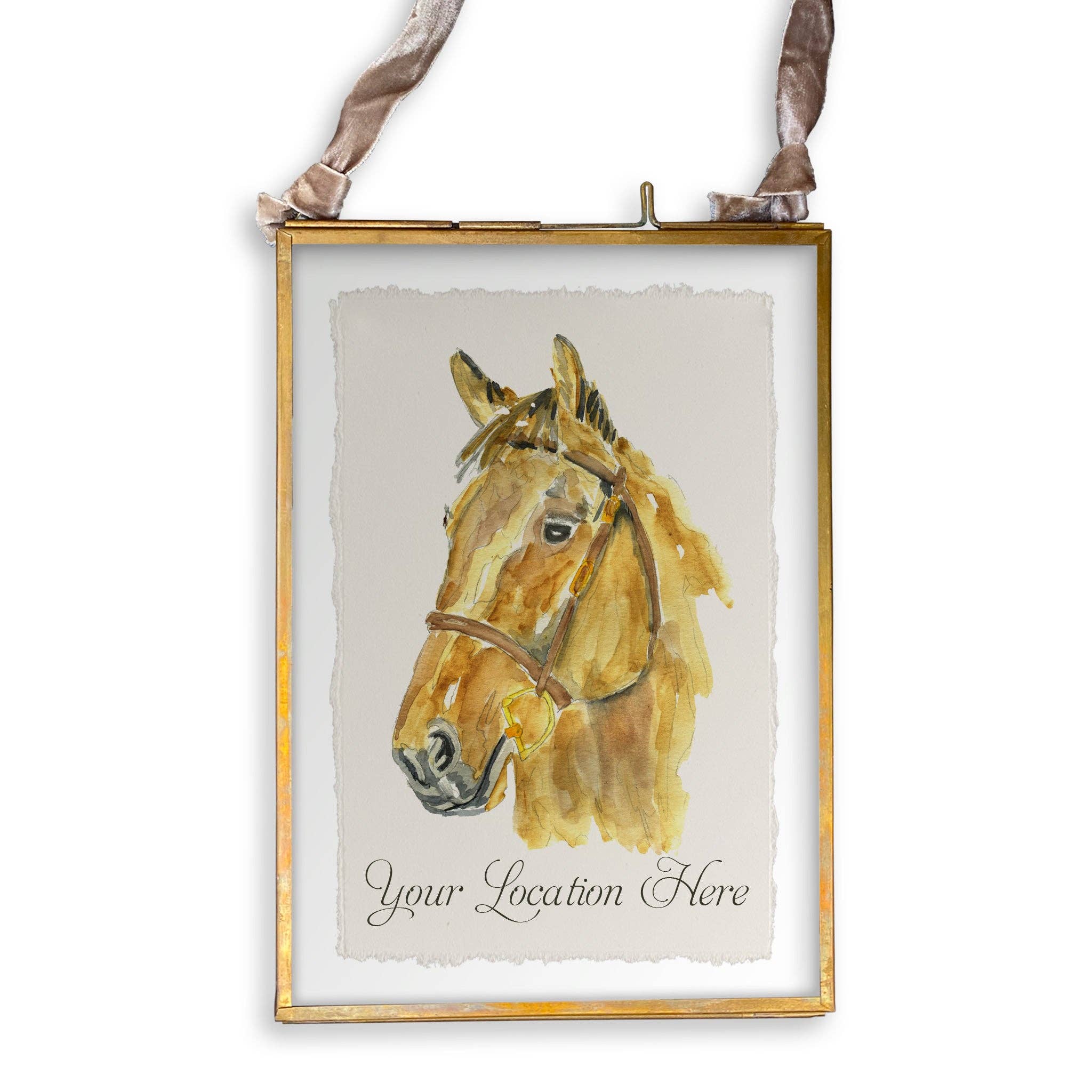French Graffiti - Wholesale Tea Towel - Horse Head with Location13