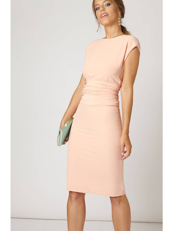 Bruna - Wholesale Dress - Women's - Myri Peach Dress · Iconics ·