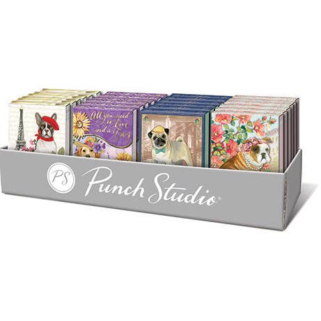 Punch Studio DAPPER DOGS POCKET NOTEPAD PREPACK for wholesale by Punch Studio