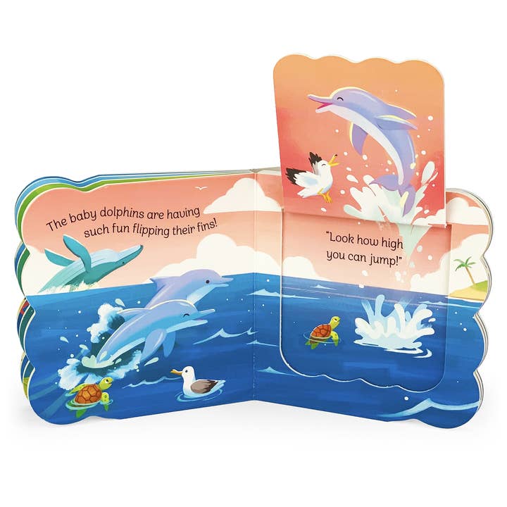 Cottage Door Press - Wholesale Baby & Toddler Book (0-2) - Babies in the Ocean Lift-a-Flap Board Book1