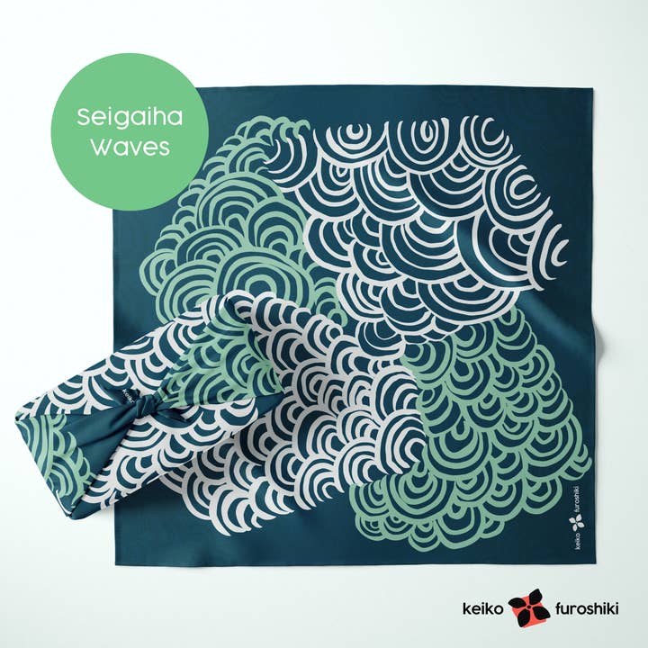 Keiko Furoshiki - Vendita all'ingrosso Carta da regalo in fogli - Panno da regalo giapponese in tessuto riutilizzabile Furoshiki8