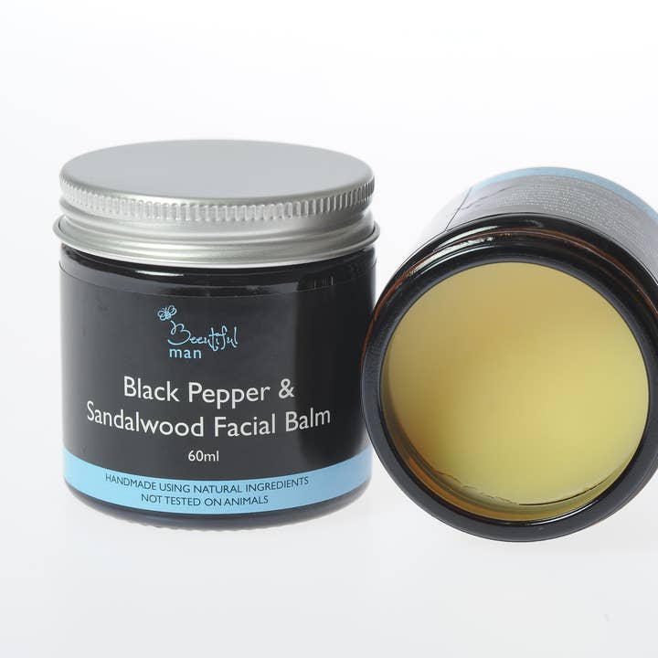 Beeutiful Man Black Pepper & Sandalwood Facial Balm 60ml for wholesale by Beeutiful