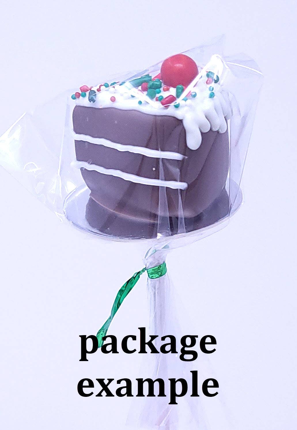 Wild Angel Treats, LLC - Wholesale Cake - Designer Cake Pops-Piece of Cake Shape - Spring1