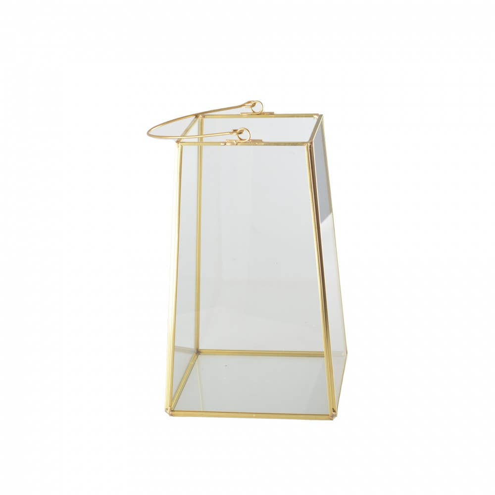 AULICA - Wholesale Lantern - Gold-edged lantern with handle h20cm0
