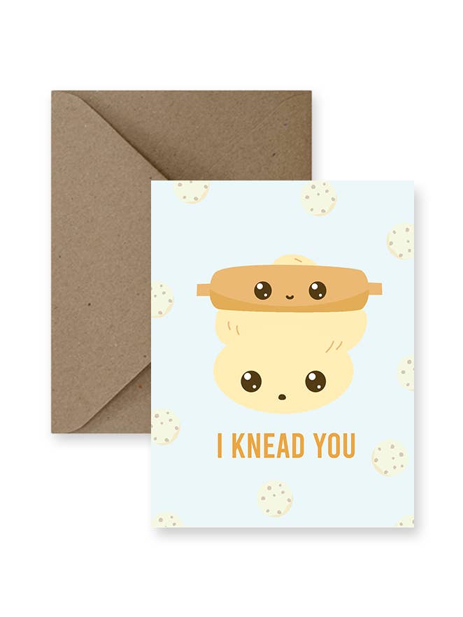 I Knead You Greeting Card for wholesale by IMPAPER